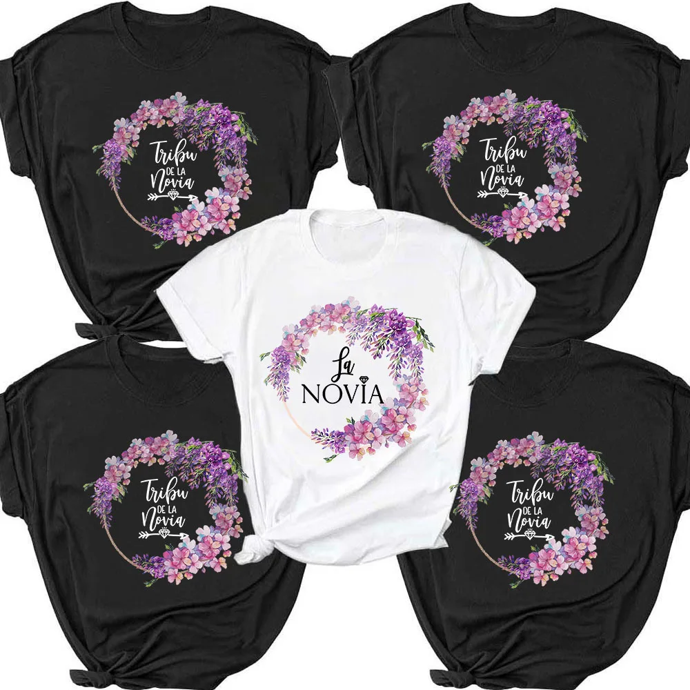 

Tshirts Wedding Tshirt Bride Bridesmaid Blouse Shirt Women Clothing MH004
