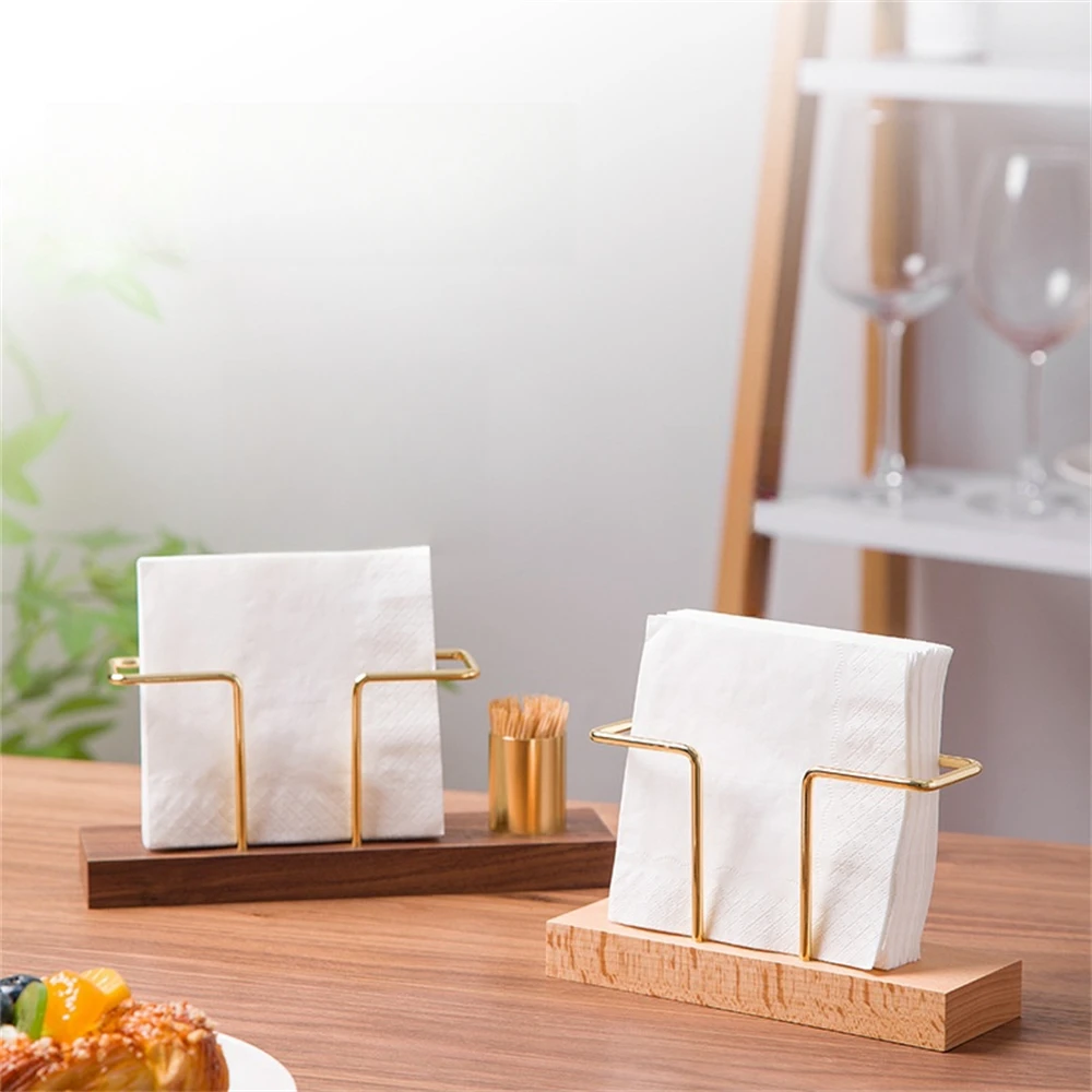 

Solid Wood Creative Vertical Paper Towel Holder Cafe Hotel Restaurant Desktop Square Tissue Toothpick Holder Simple Organizer
