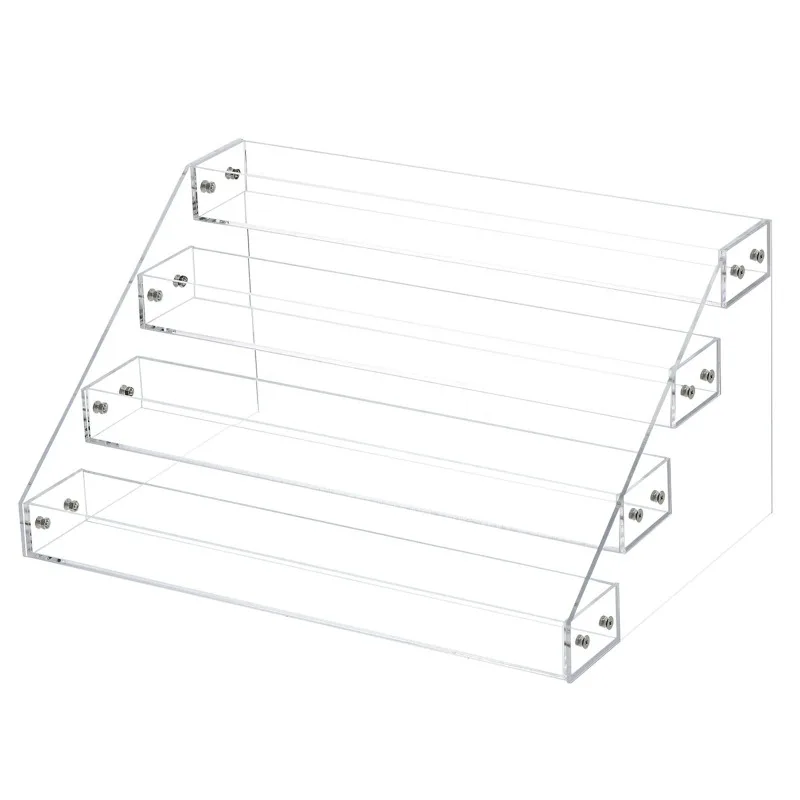 

Настольный прозрачный органайзер для продуктов, стоячая подставка для периферийных устройств, акриловая подставка для цветов, подставка для значков