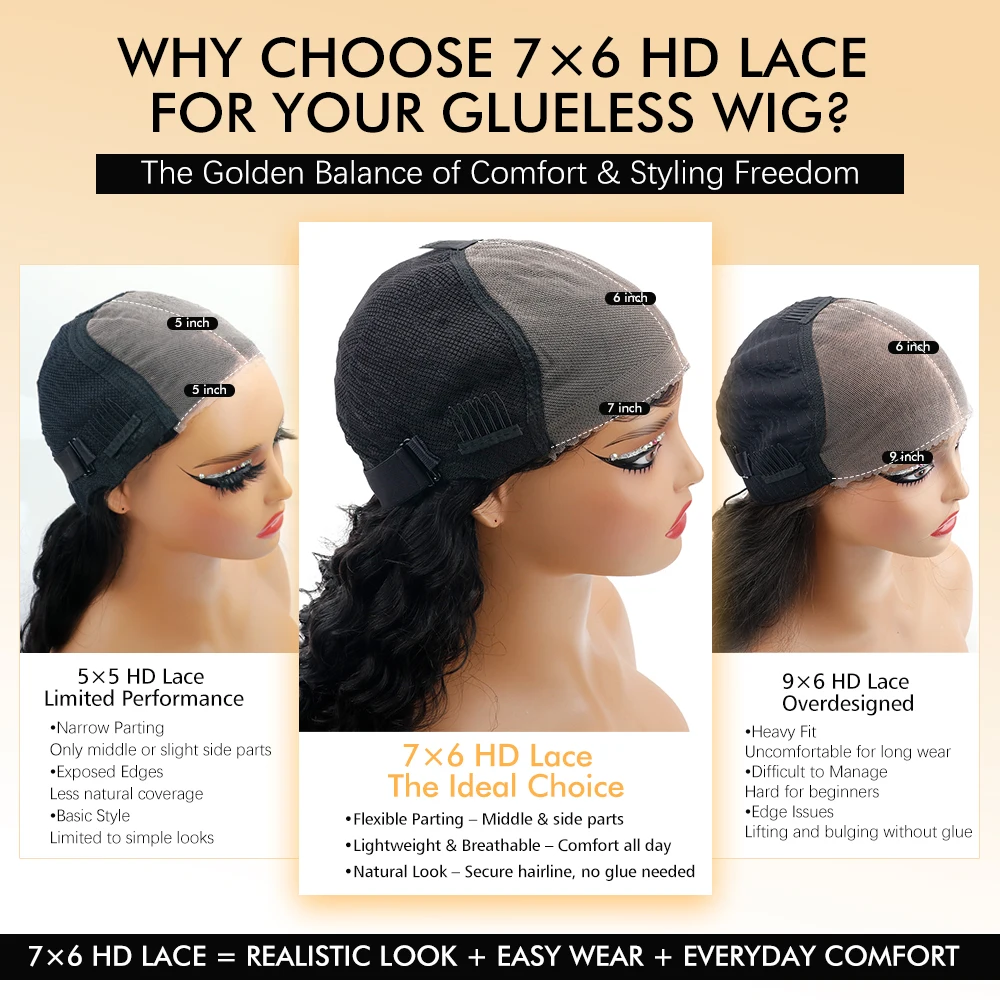 Lange, glatte, natürliche Echthaarperücke in 13x4, 13x6 HD Transparent 360 Full Frontal Lace, 7x6, klebefrei, vorgezupft, 220 % Dichte – Detail 8