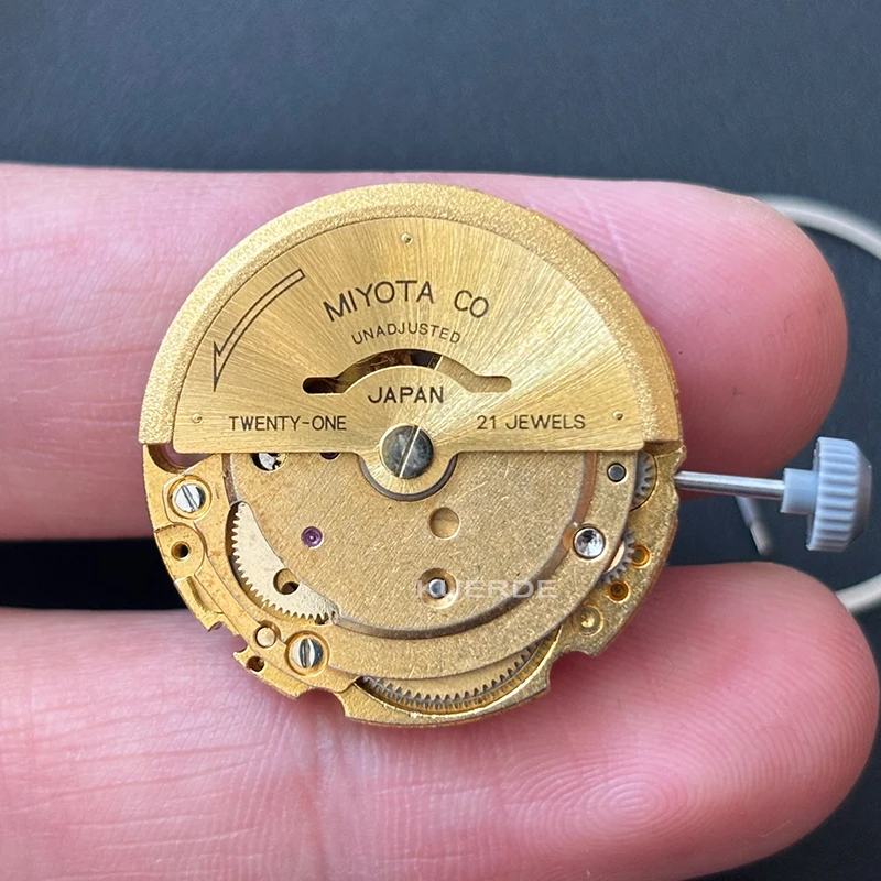 Original Japan For MIYOTA 8200 8205 8215 Golden Double Calendar Automatic Movement 21 Jewels Watch Replacement Spare Parts