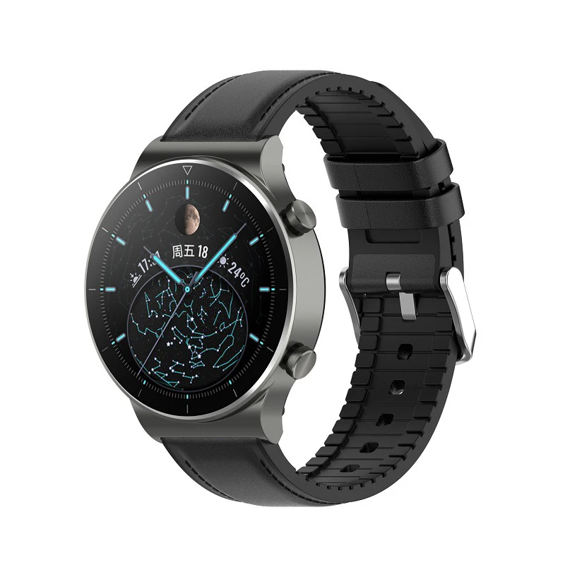 Top ข้อเสนอหนังสำหรับนาฬิกา Huawei GT2 Pro สร้อยข้อมือ22มม.สายรัดข้อมือสำหรับ Huawei Watch Gt 2 pro