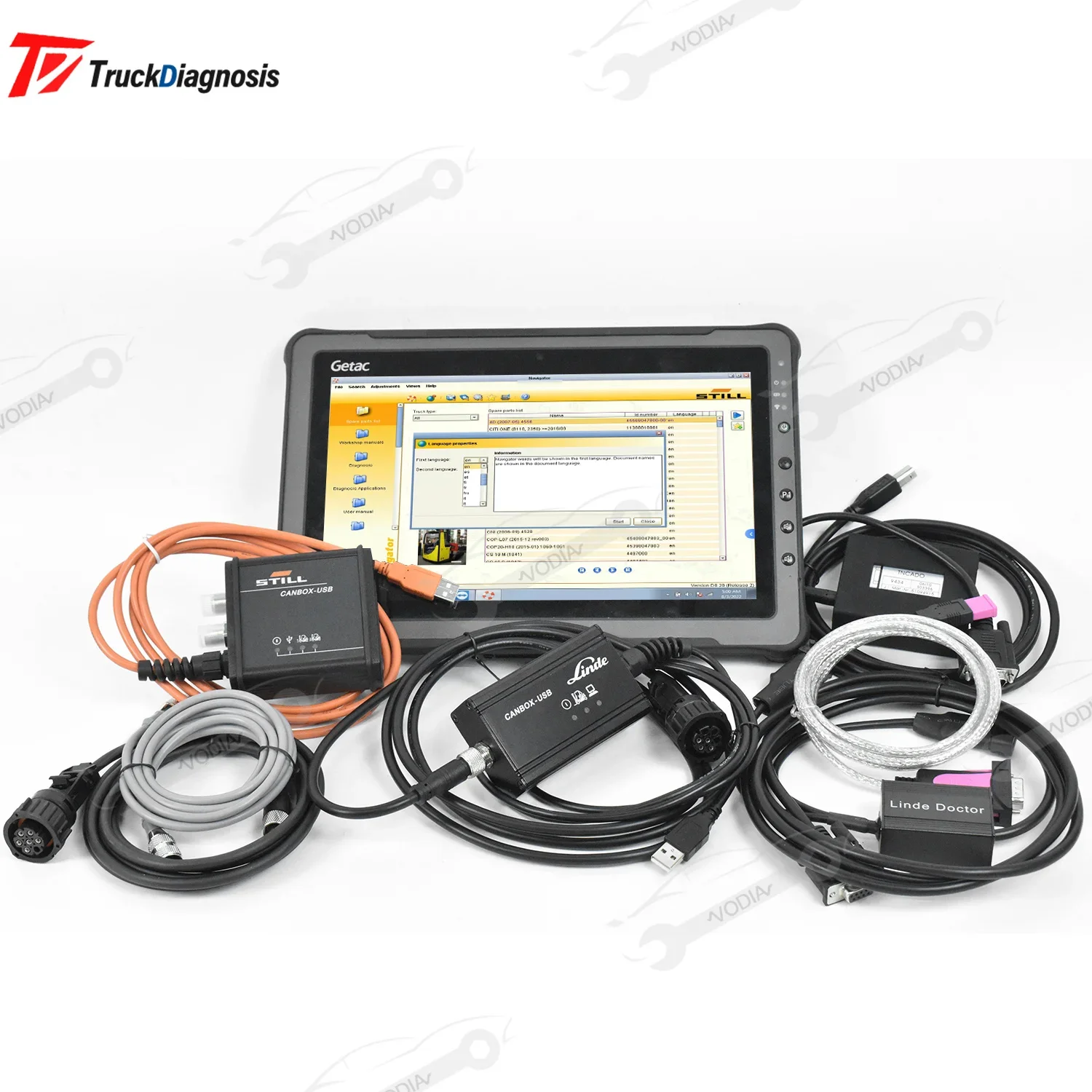 V8.21 FOR STILL STEDS Forklift Diagnostic for Jungheinrich incado box judit for Linde canbox doctor still canbox and F110Tablet