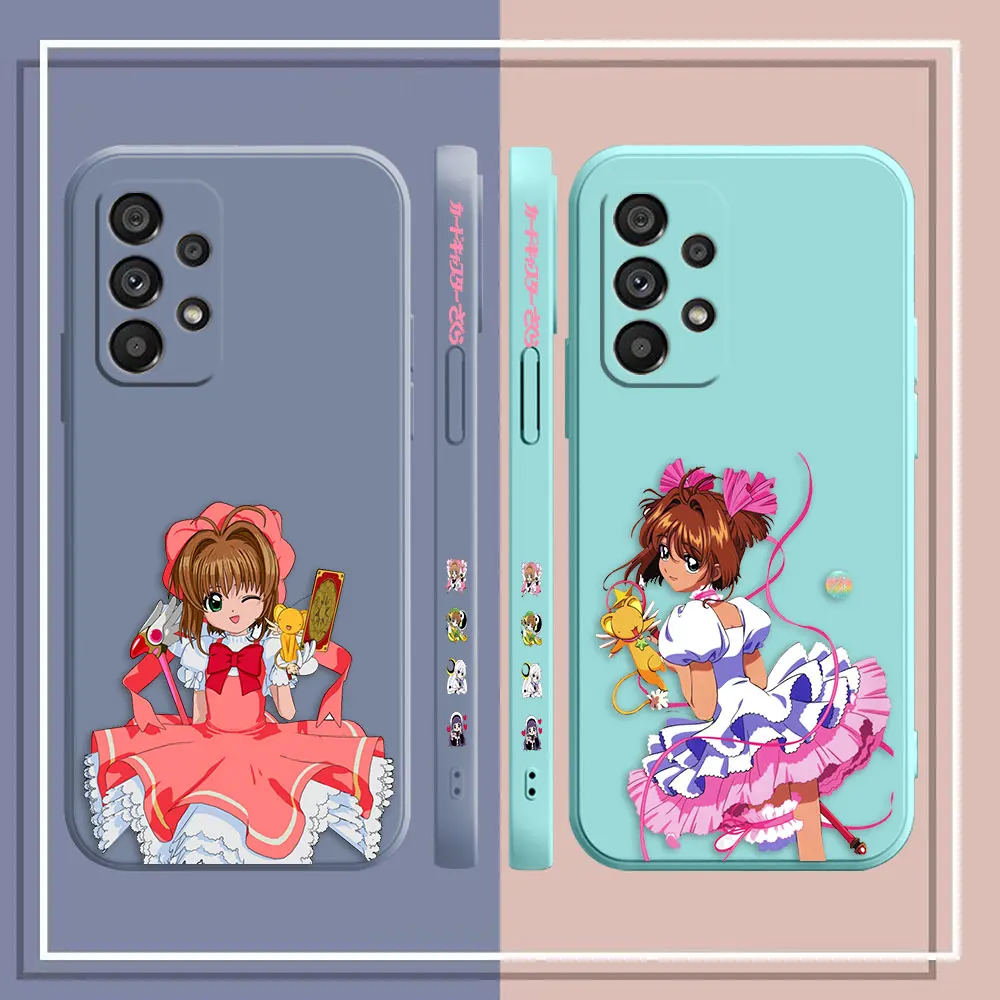 Sakura Kinomoto Cardcaptor Sakura Phone Case For Samsung A91 A14 A73 A72 A71 A53 A52 A51 A42 A33 A32 A23 A22 A21S 4G 5G Case