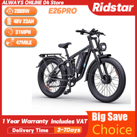 Ridstar E26Pro Adult Mountain Ebike 2000W 48V 23Ah Off-Road Electric Bicycle 26*4.0 Inch Fat Tire Urban Commuting Electric Bike