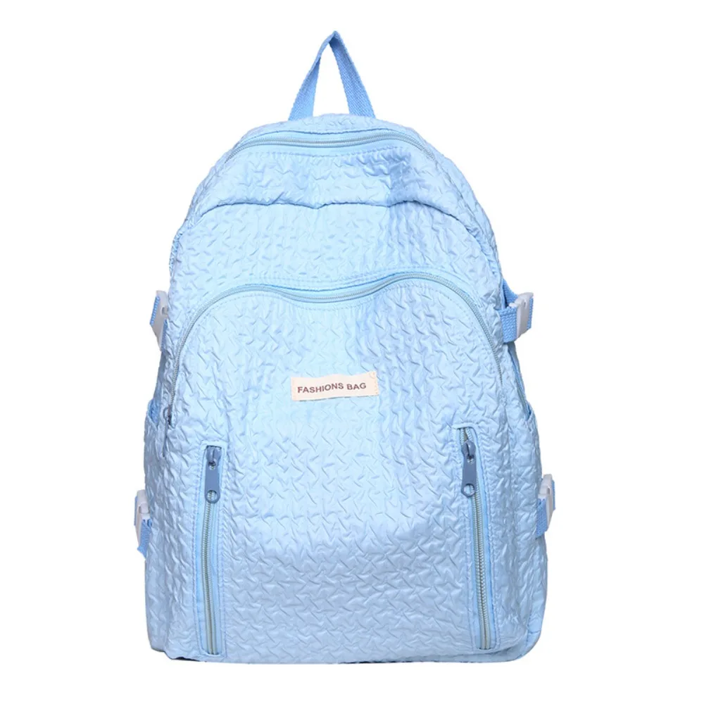 

Solid Color Students School Bag Simple Candy Color Large Capacity Backpack Daypack Waterproof College Backpack Students