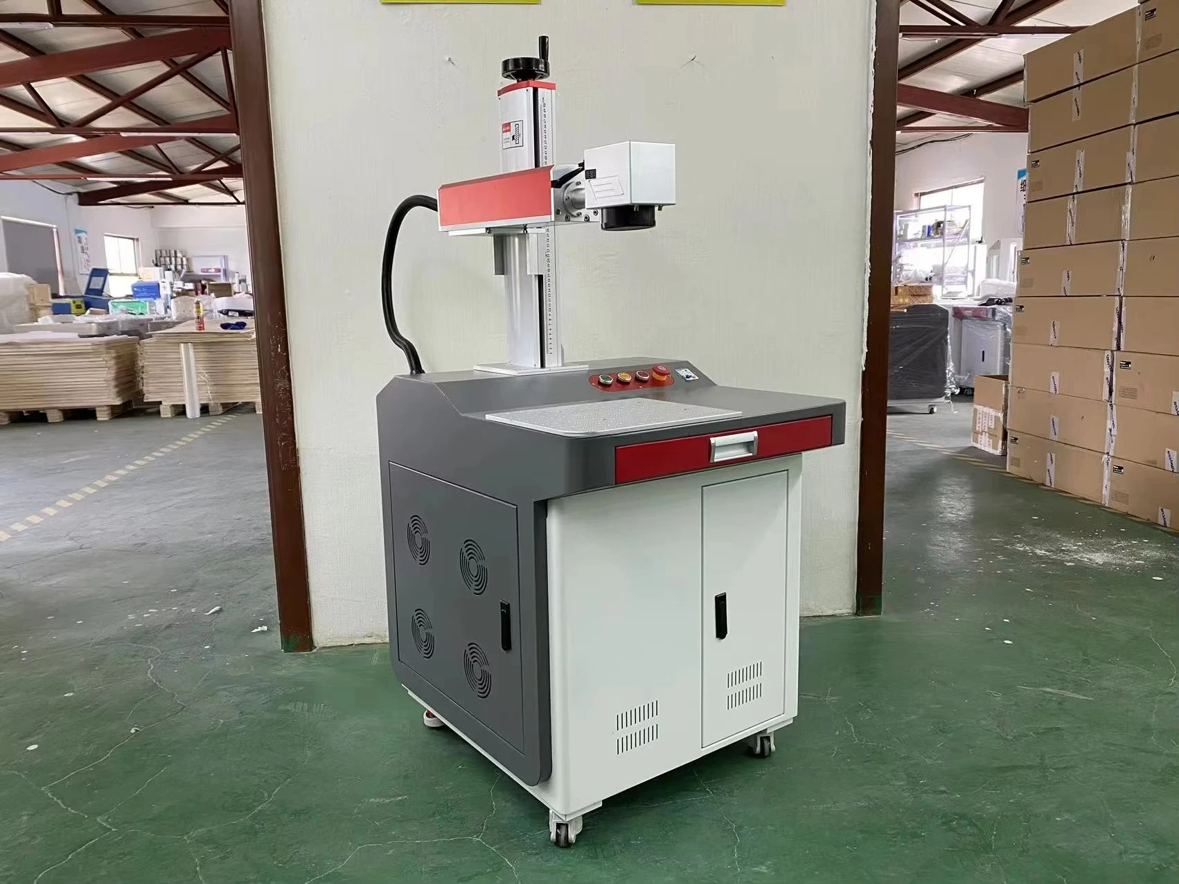 Desktop Fiber Laser Engraving Machine Marking Machine Metal Laser Printing Engraving Machine Factory