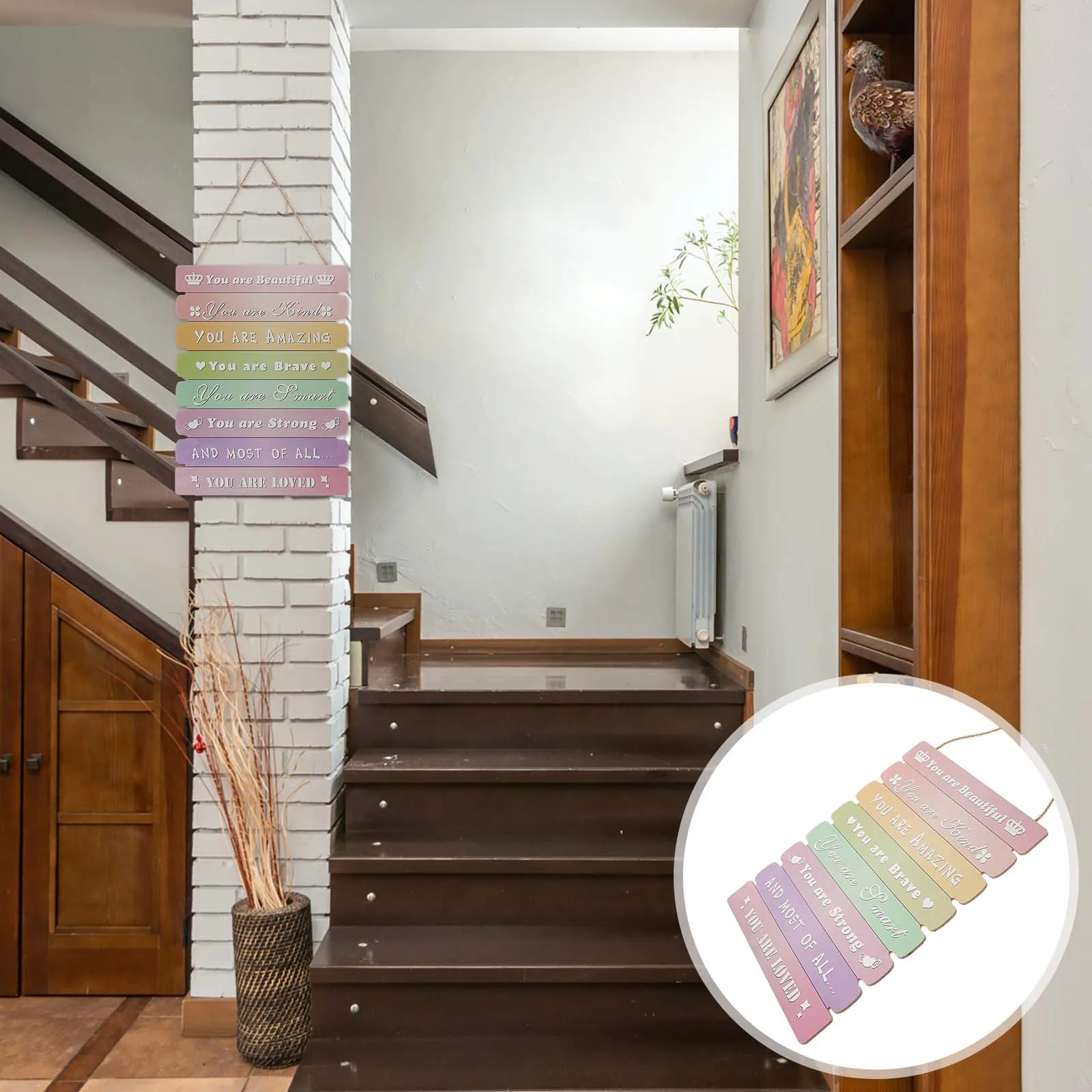 

Inspirational Wall Plaque Rustic Wooden Hanging Decor Motivational Wall Art for Living Room Bedroom Home Decoration Aesthetic