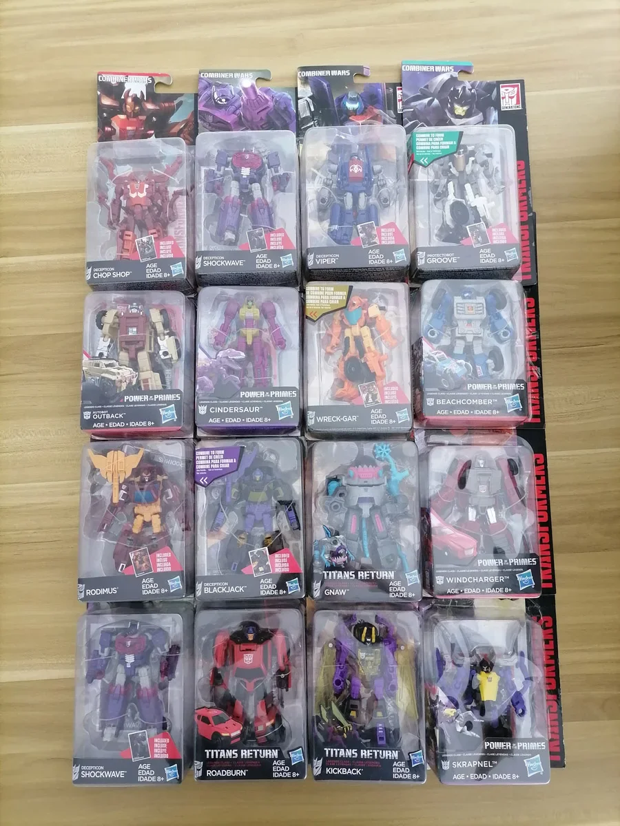 Transformers Action Figure Collection Beasts Autobot Dinobot Titans Return Power of The Primes IDW Cyberverse Boys Model Toy