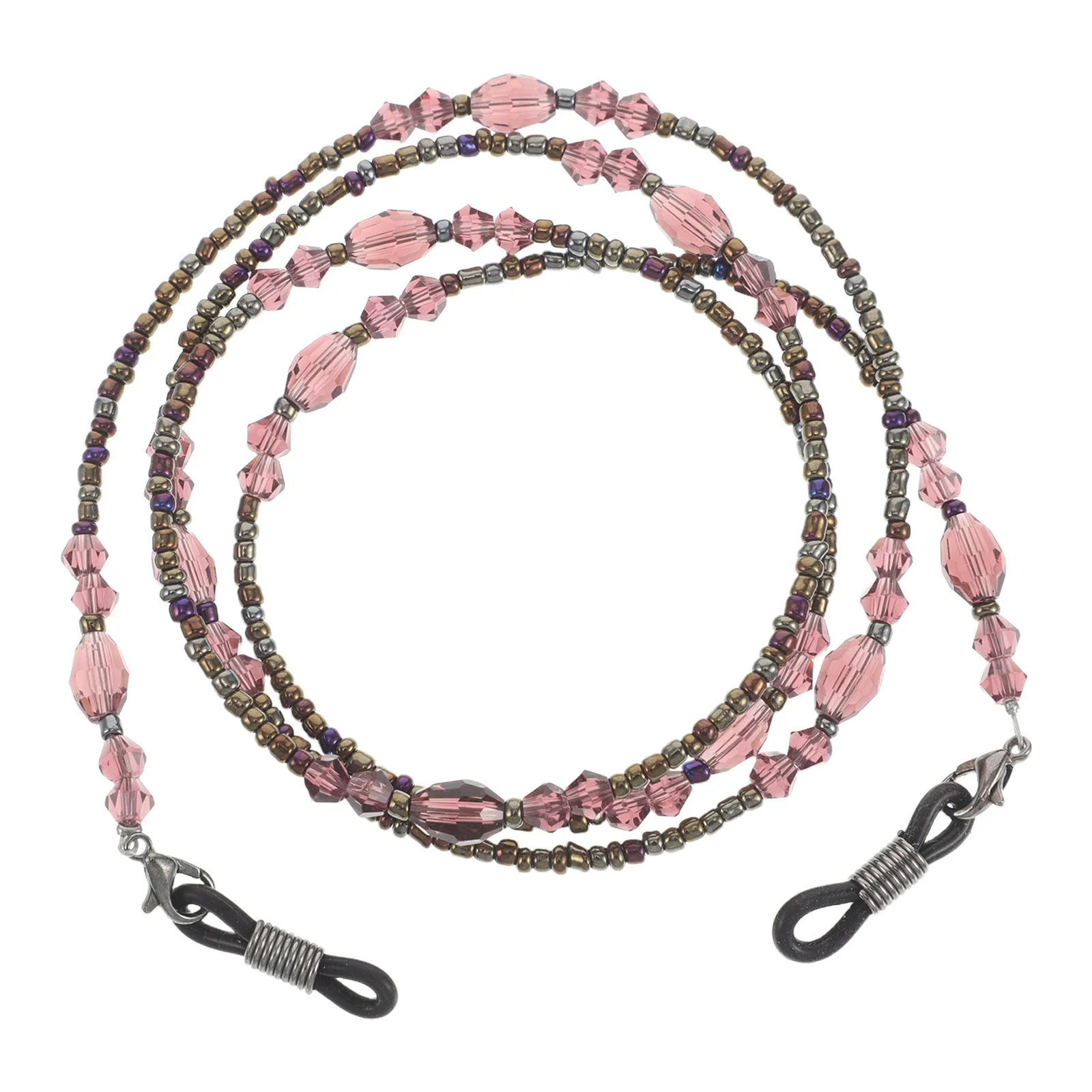 

Eyeglass Chain Beaded Design Vintage Style Anti Slip Glasses Necklace for Reading Outdoor Activities Unisex Eyewear Accessory