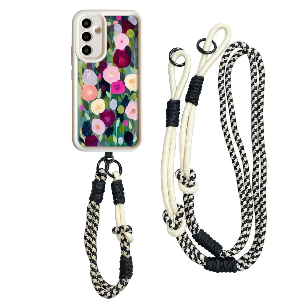 Cxd5Цветочное ожерелье RopeCaseForRedmi Note 14 13 12 11 10 9 8 7 Pro Plus 11s 14s 13C 12C 14C 9C 10C Чехол для телефона с ремешком через плечо