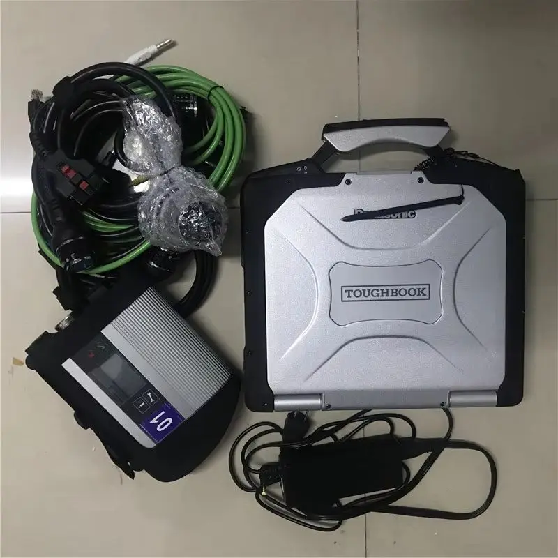 09/2026 Version WiFi Diagnostic Tool MB Star C4 Auto Professional Car Scanner Laptop CF31 i5 4g Computer Programmer