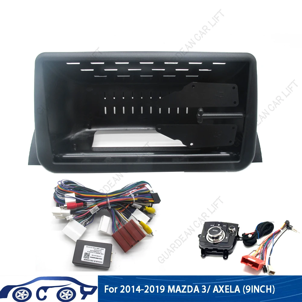 Car Radio Fascias For 2014-2019 MAZDA 3/ AXELA (9INCH) Android GPS Stereo Frame Panel Player 2DIN Head Unit Installation Trim