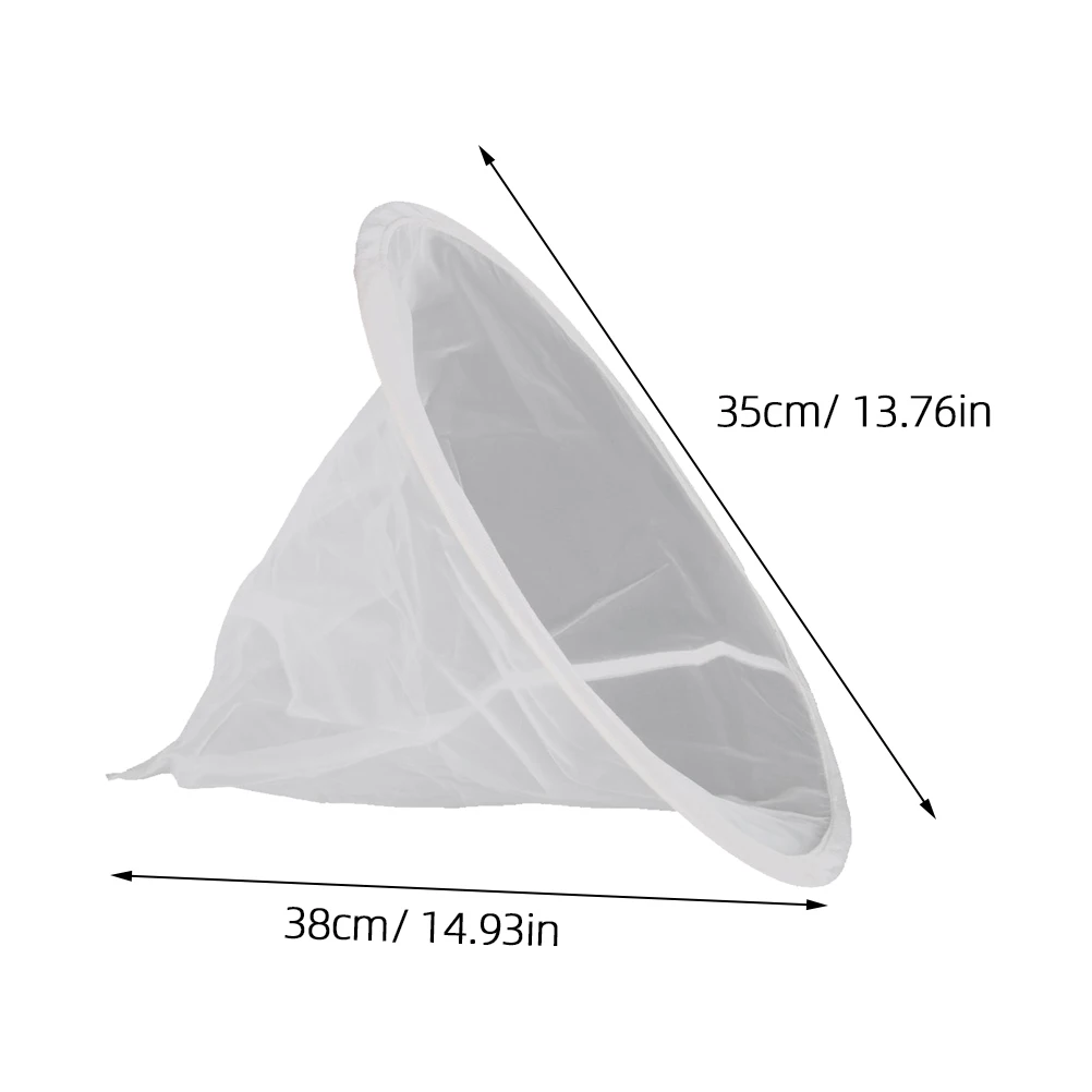 

Screen Apiary Equipment 33cm Mouth 38cm Deep Nylon Fine Filter Honey Strainer Easy to Use Reusable Honey Strainer Filter Net