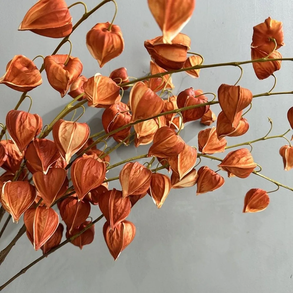 83 cm Artificiale Coco Pod Rami Real Touch Lanterna fatta a mano Ramo di frutta Piante finte realistiche Home Living Room Decor