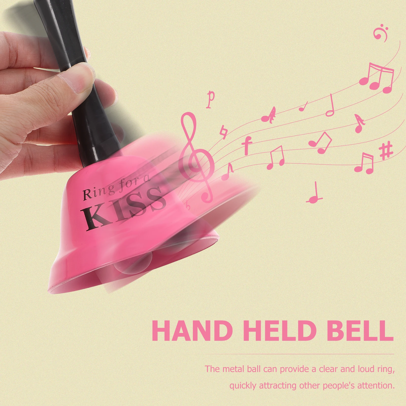 

Creative Letter Metal Hand Ringing Service Hand Held Bell Held Ringing Party Props Valentine Party Bell Gifts