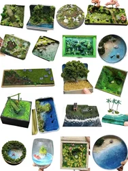 Miniature Scene Model Miniature Island Beach Model Miniature Military War Forest Platform Model Handmade Gift Home Decor