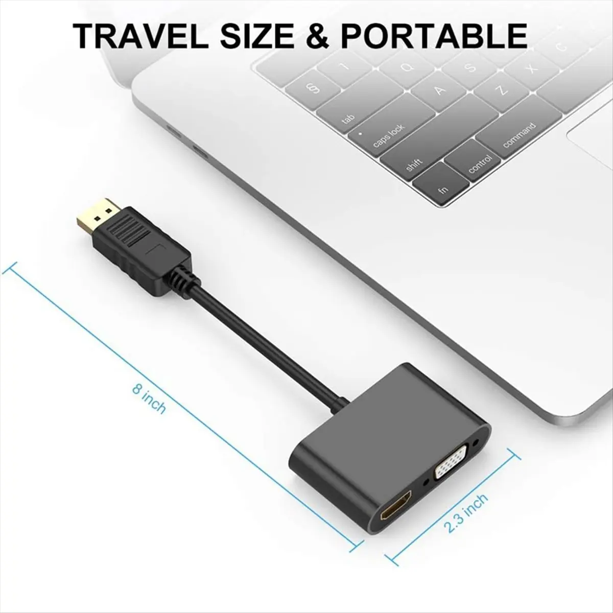 AABFK DisplayPort to VGA+HDTV Converter Computer Monitor Adapter Cable DP Docking Station Dual Screen with Display Converter