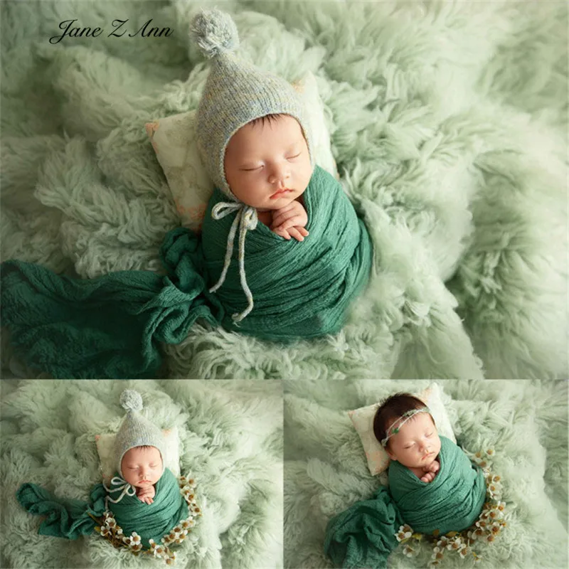 Newborn theme wool blanket wool hat wrap baby infant  photography props full moon