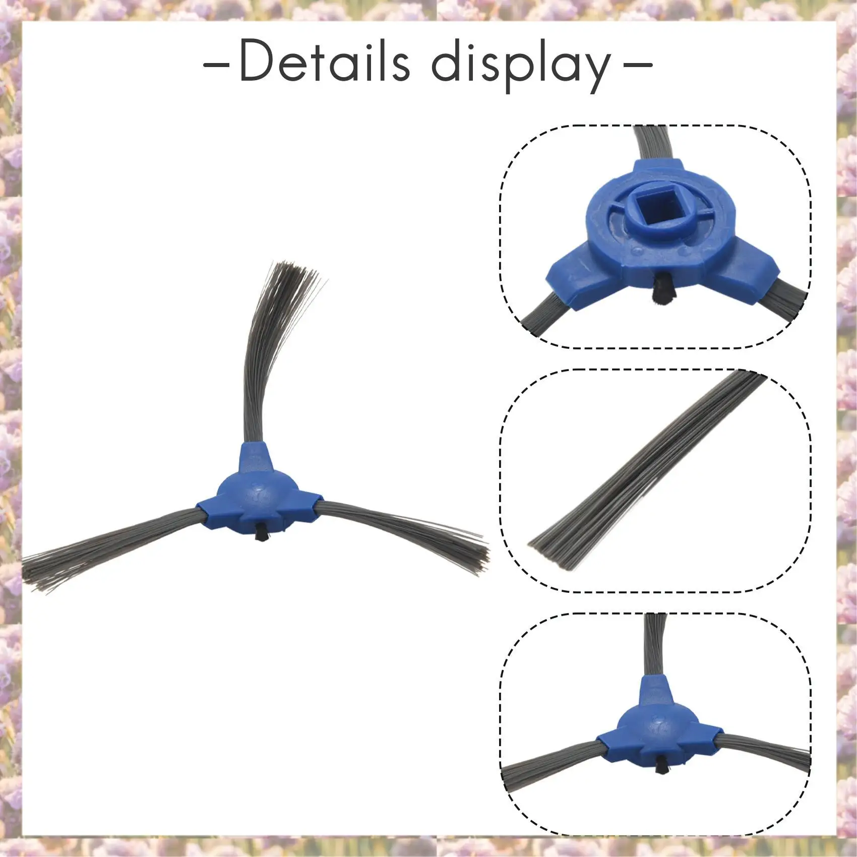 -FTGT 8-teilige Ersatz-Seitenbürsten für Coredy R300 R550(R500+) R650 R700 R3500, GOOVI 1600PA, Bagotte BG600, Imartine 1600PA