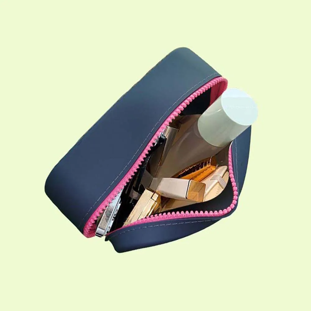 Zipper Pouch Silicone Storage Bag Lipstick Bags Large Capacity Silicone Coin Purse ID Credit Card Holder Travel Organizer