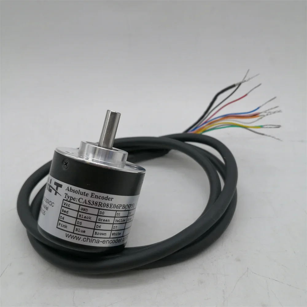 CAS38R08E06PB (NPN) absoluter Drehgeber 8-Bit