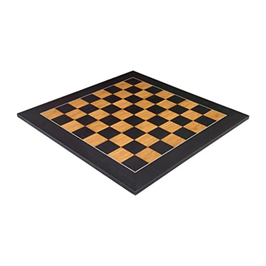 

Standard Traditional Chess Board with 2.25 Pieces in Blackwood and Olivewood Featuring Satin Finish Ideal for Home Office or Tr