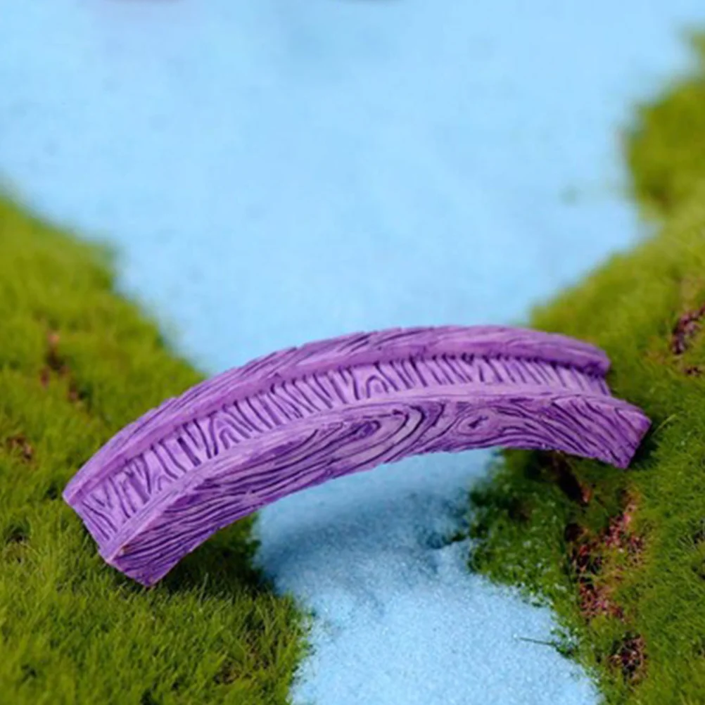 5pcs Mini Garden Ornaments Resin Landscaping Decor Small Outdoor Garden Decors Unique Pond Bridge Ornament For Bonsai Diy Home