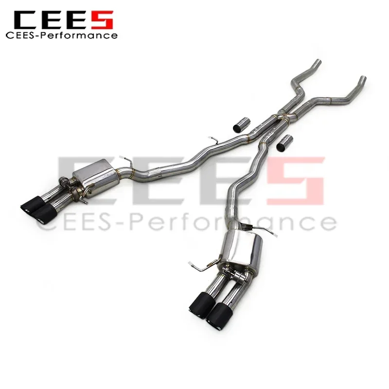 CEES الهروب مع صمام Catback العادم لسيارات BMW 650/650i F06/F12/F13 4.0T 2011-2017 الفولاذ المقاوم للصدأ نظام كاتم صوت عادم السيارة