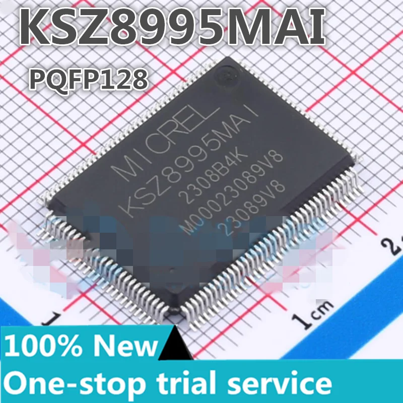 2-50pcs KSZ8995MA KSZ8995MAI PQFP128, % New original authentic MICROCHIP Ethernet transceiver chip