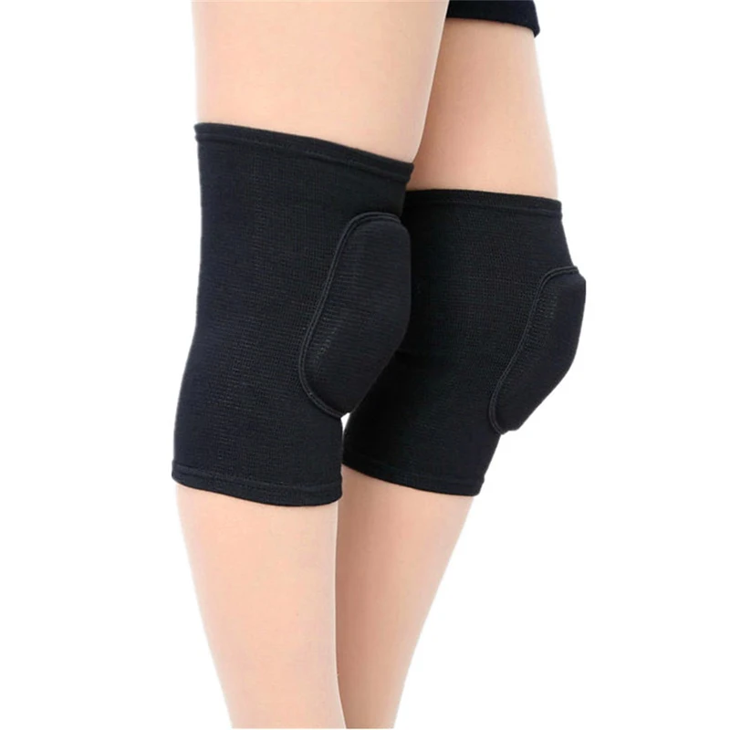 Almofadas De Joelho De Compressão Esportiva Elástica, protetor De Joelho, suporte De Joelho Esponja Espessada, treinamento De Treino De Dança, 1Pc