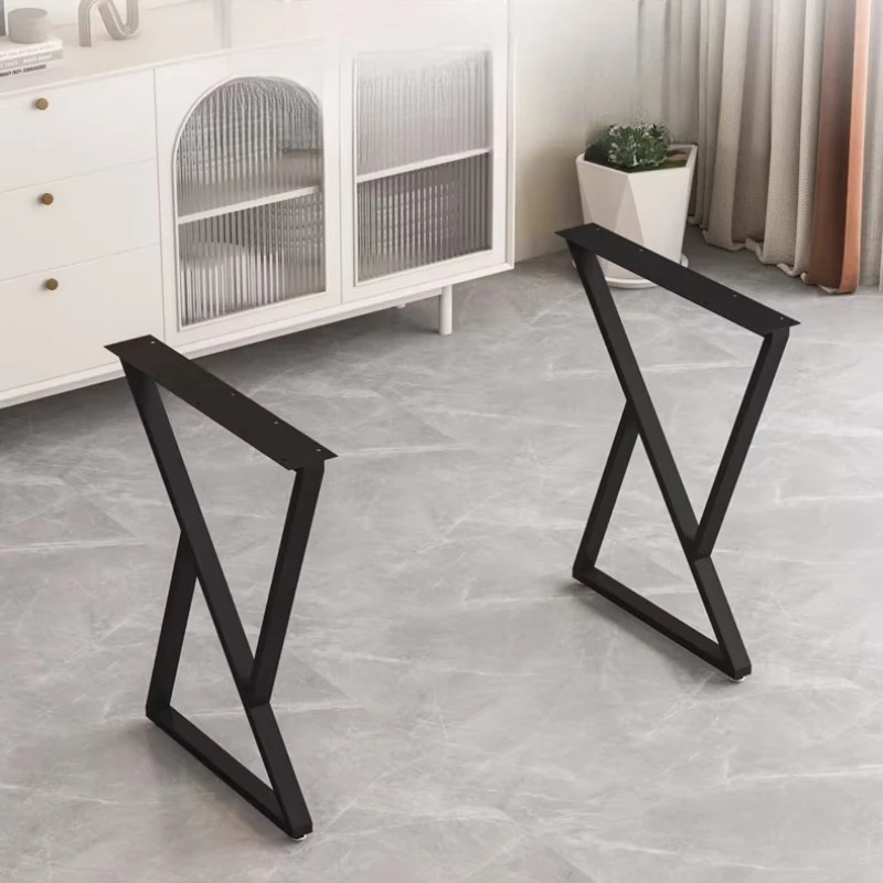 Sturdy Metal Table Legs Iron Bar Table Base Heavy Duty Desk Support Kitchen Island Feet Accessories Long Bench Legs Stand