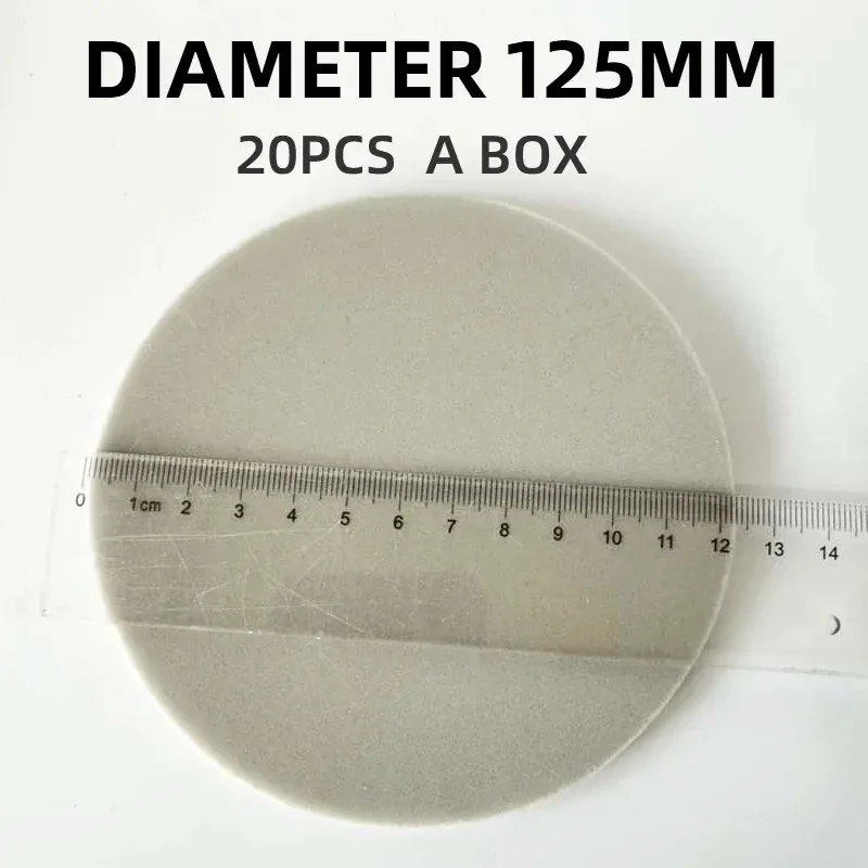 20 قطعة 5 بوصة 125 مللي متر جلخ اليد الرملي كتلة إسفنجية السيارات أكسيد الألومنيوم تلميع الصنفرة