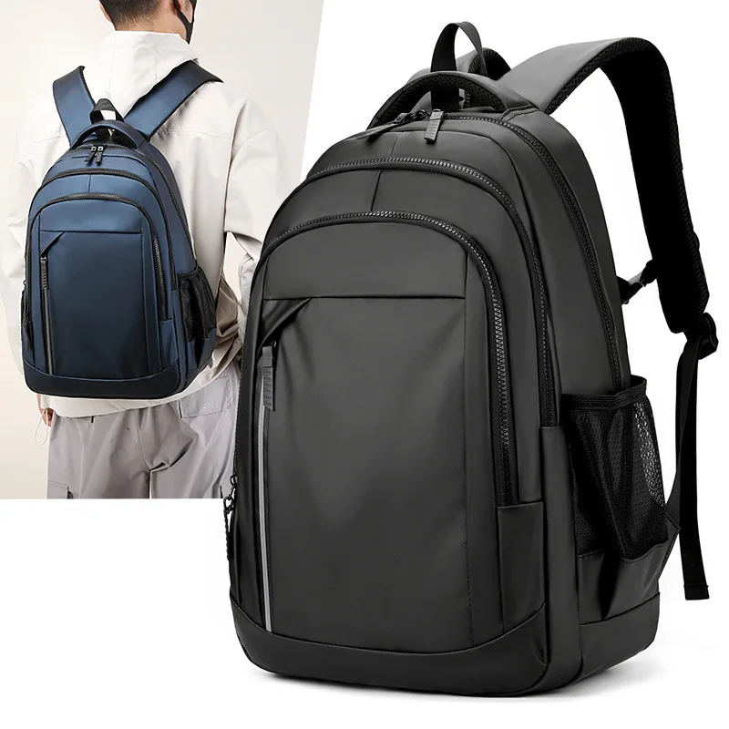 Men's New Double-Shoulder Bag - Large Capacity Computer Bag - Water-Resistant Travel Bag - High-End Style Backpack