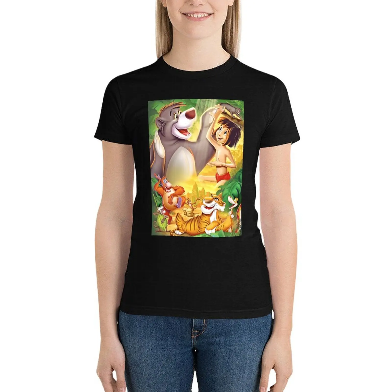 

jungle book T-Shirt Female clothing korean fashion plus size tops Women's t-shirt