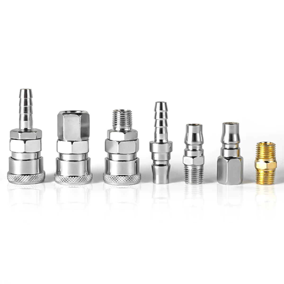 Imagem -02 - Nitto Estilo Acoplamento Pneumático Conector Rápido ar Compressor Connector Tools 18 Pcs Aço Inoxidável