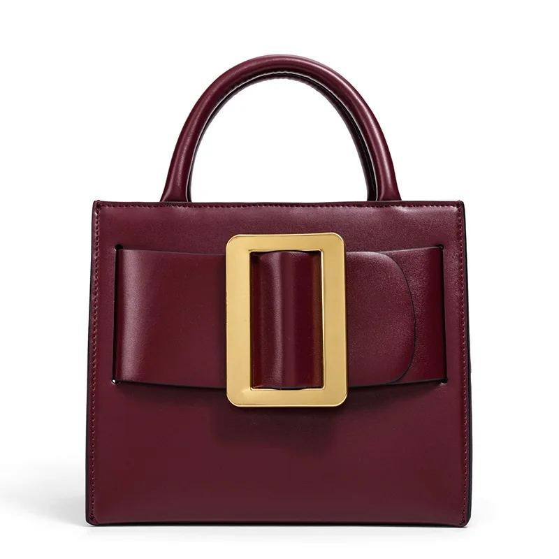 

2025 Leather Sophisticated Square Bag for Women, Minimalist Shoulder Crossbody with Adjustable Strap, Chic & Versatile​