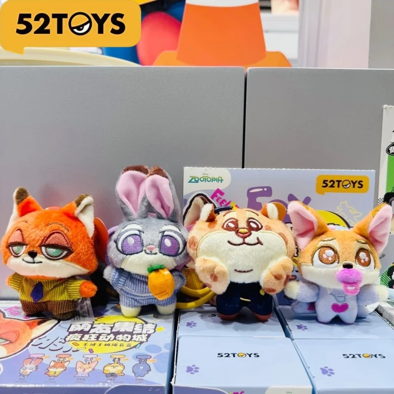 

52toys Zootopia 2 Merchandise Cute Friends Gathering Series Blind Box Trendy Toy Cute Plush Doll Keychain Bag Charm Gift
