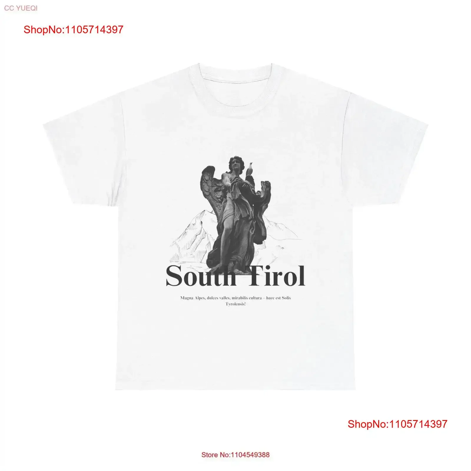 Camiseta vintage del Tirol del Sur, ligeramente suave, informal, transpirable, ropa de diseñador, top gráfico de moda para uso diario, para hombre