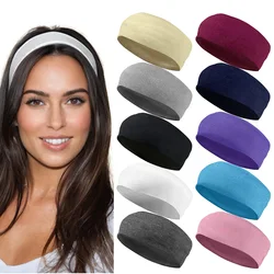 Summer Sports Yoga Women Headbands Not Tight Adjustable Running Absorb Sweat Elastic Hair Bands Soild Unisex Headband Wholesale