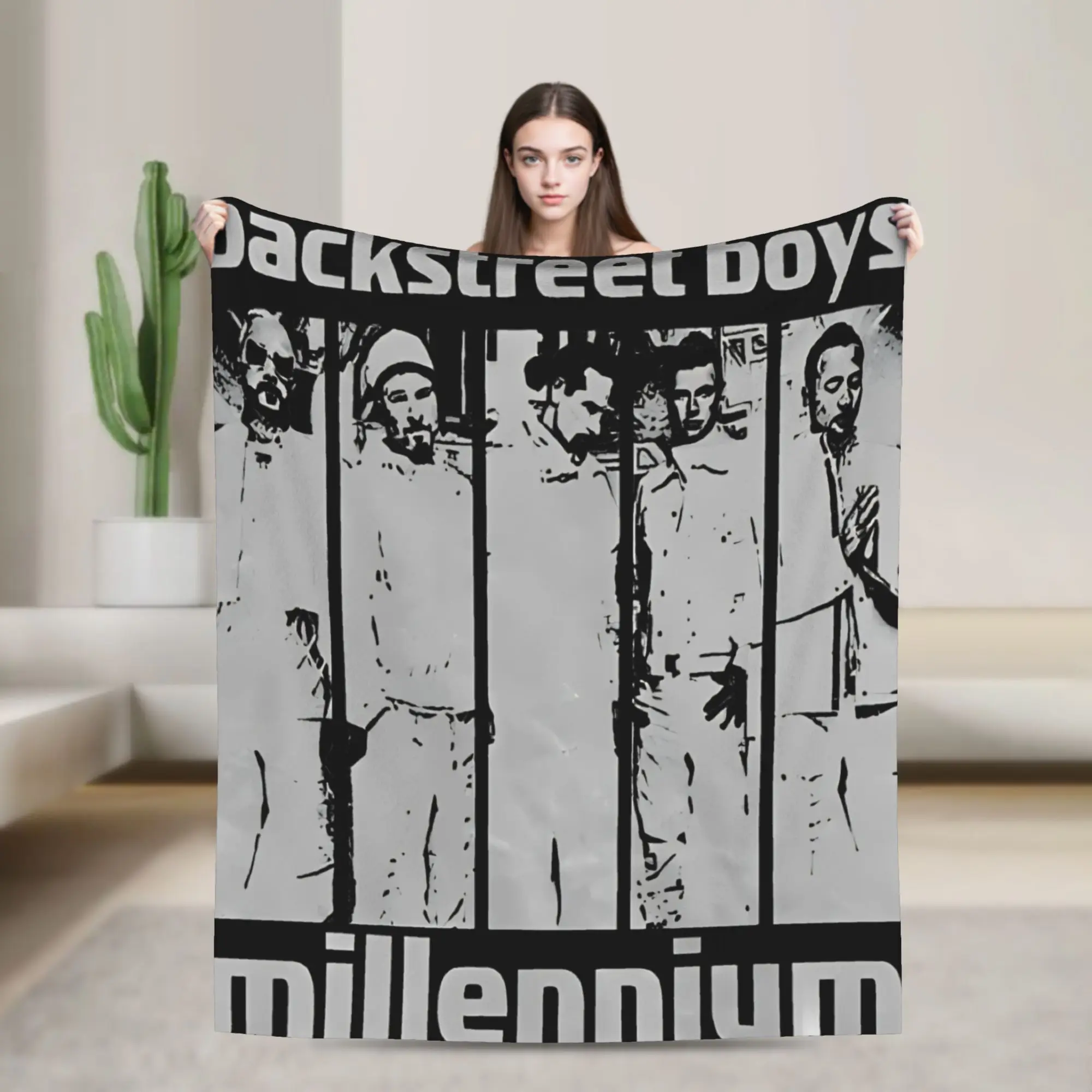 Backstreets Boys Retro Blanket  Flannel Novelty Warm Throw Blankets for Chair Covering Sofa Textile Decor