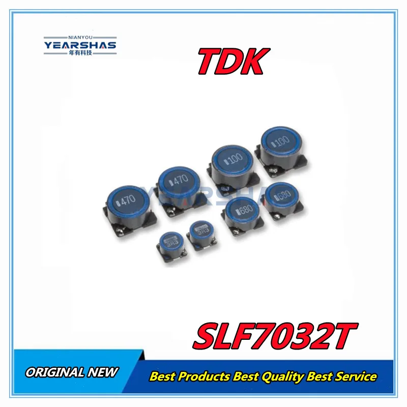 TDK-Chip de SLF7032T-6R8M1R6-2PF tipo escudo magnético, inductor de bobinado de potencia SMD 7*7*3,2 MM 6.8UH 1.6A, nuevo y original