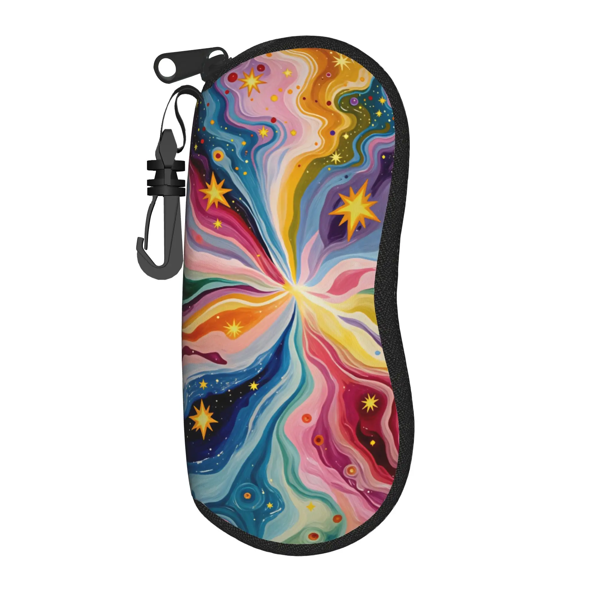 Abstract Swirl Disorder Glasses Case  Sunglasses Pouch Outdoor Soft Eyewear Organizer Custom Male Female Glasses Box