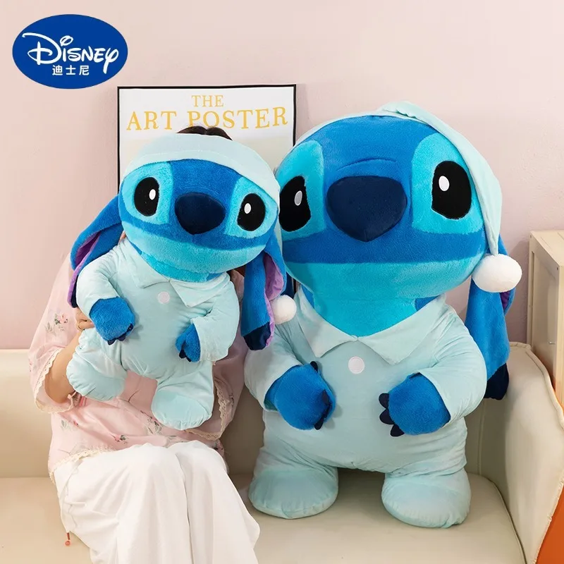 

90cm Super Big Size Pajamas Stitch Disney Anime Plush Stuffed Dolllilo & Stitch Room Decorated with Plushies Pillow Holiday Gift