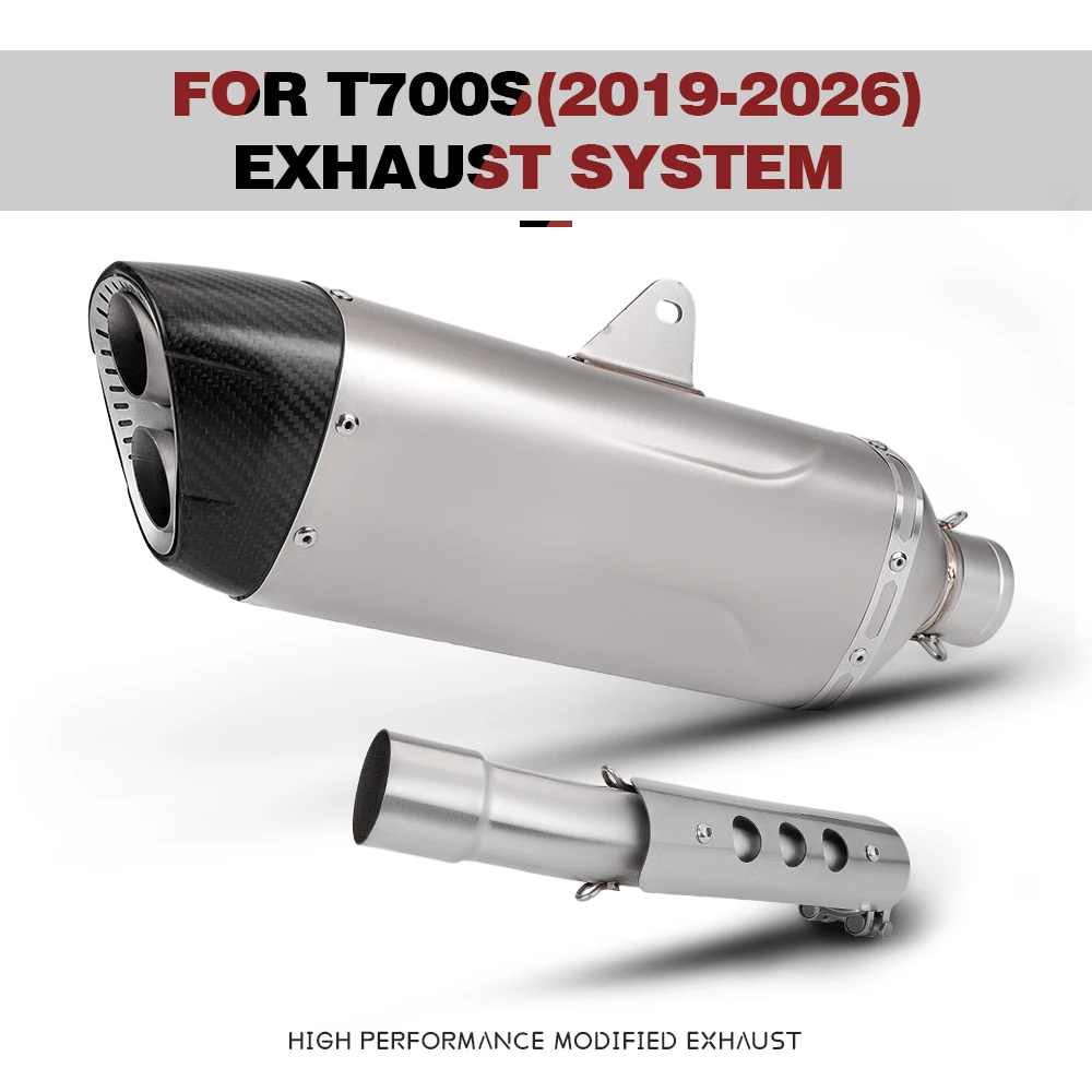 

Для мотоцикла Yamaha T700s Tenere 700 2019-2026: Выхлопная система (глушитель) Slip-On с соединительной трубой (Mid Link Pipe)