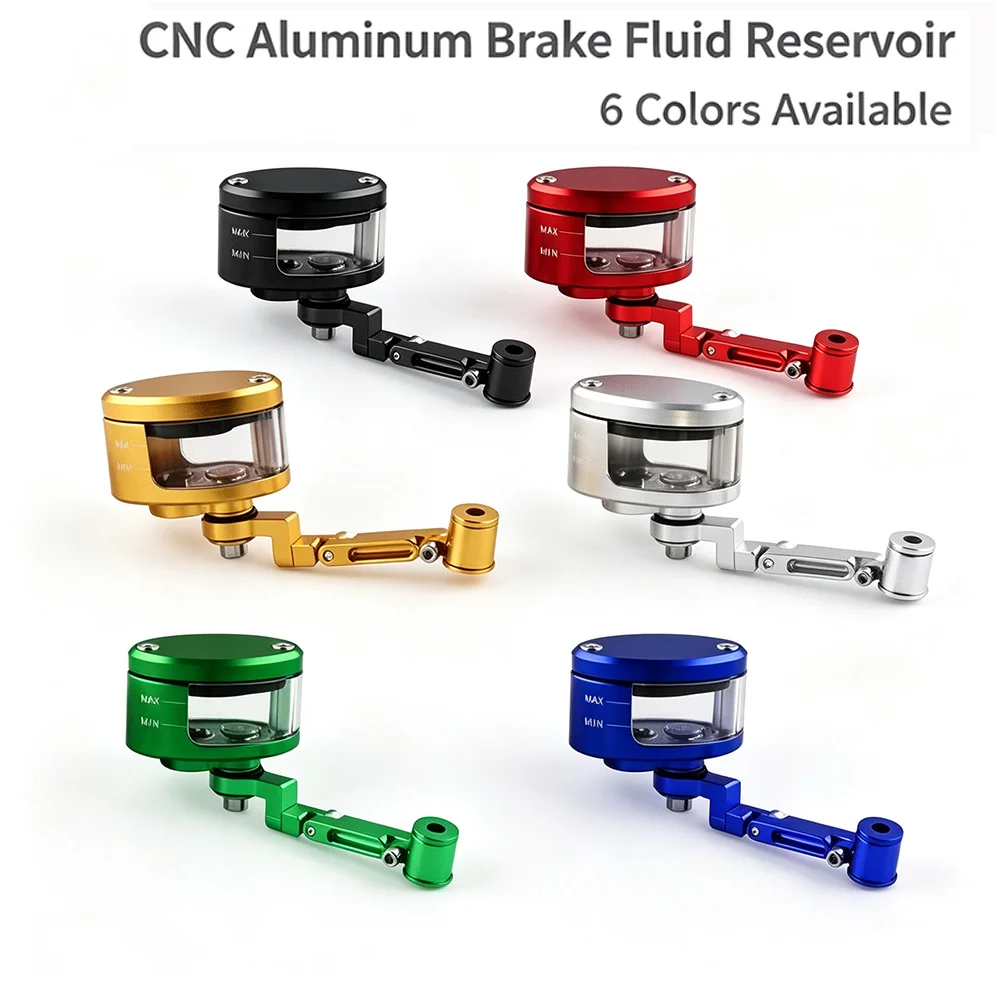 Réservoir universel de liquide de frein et d'embrayage pour moto, réservoir d'huile pour maître-cylindre de frein, pour Honda, Yamaha, Suzuki, Kawasaki, Dirt Bike