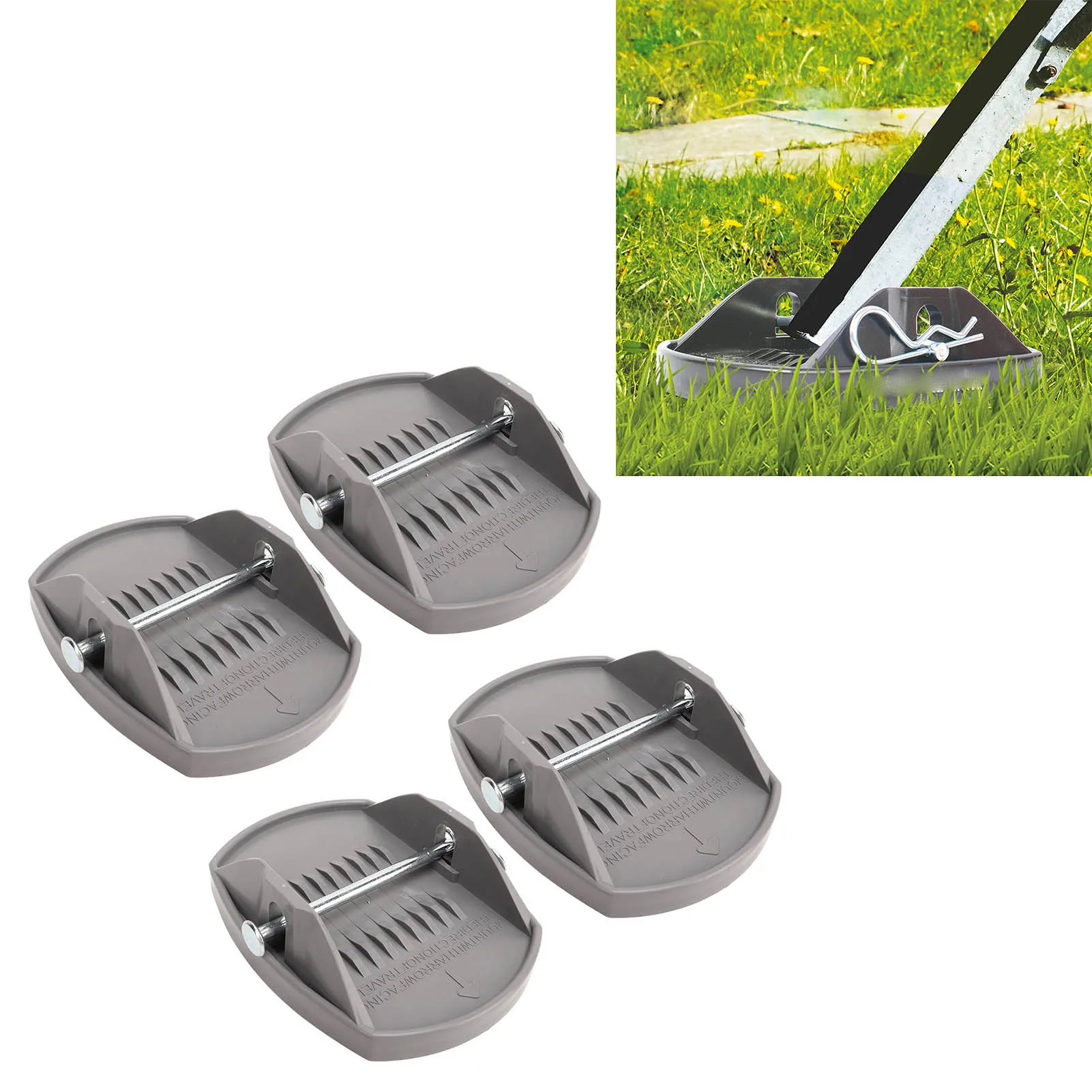 

4 шт. подушечки для домкрата для каравана, дисперсия нагрузки, защита от ржавчины, высокопрочный сверхмощный домкрат, адаптер для подъема для автофургона