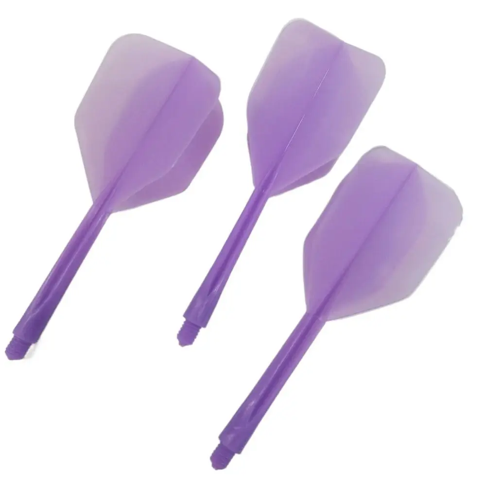 3PCS Professional 2BA Darts Tail Anti-fall Soft Darts Flights Transparent 6 Colors Dart Flights