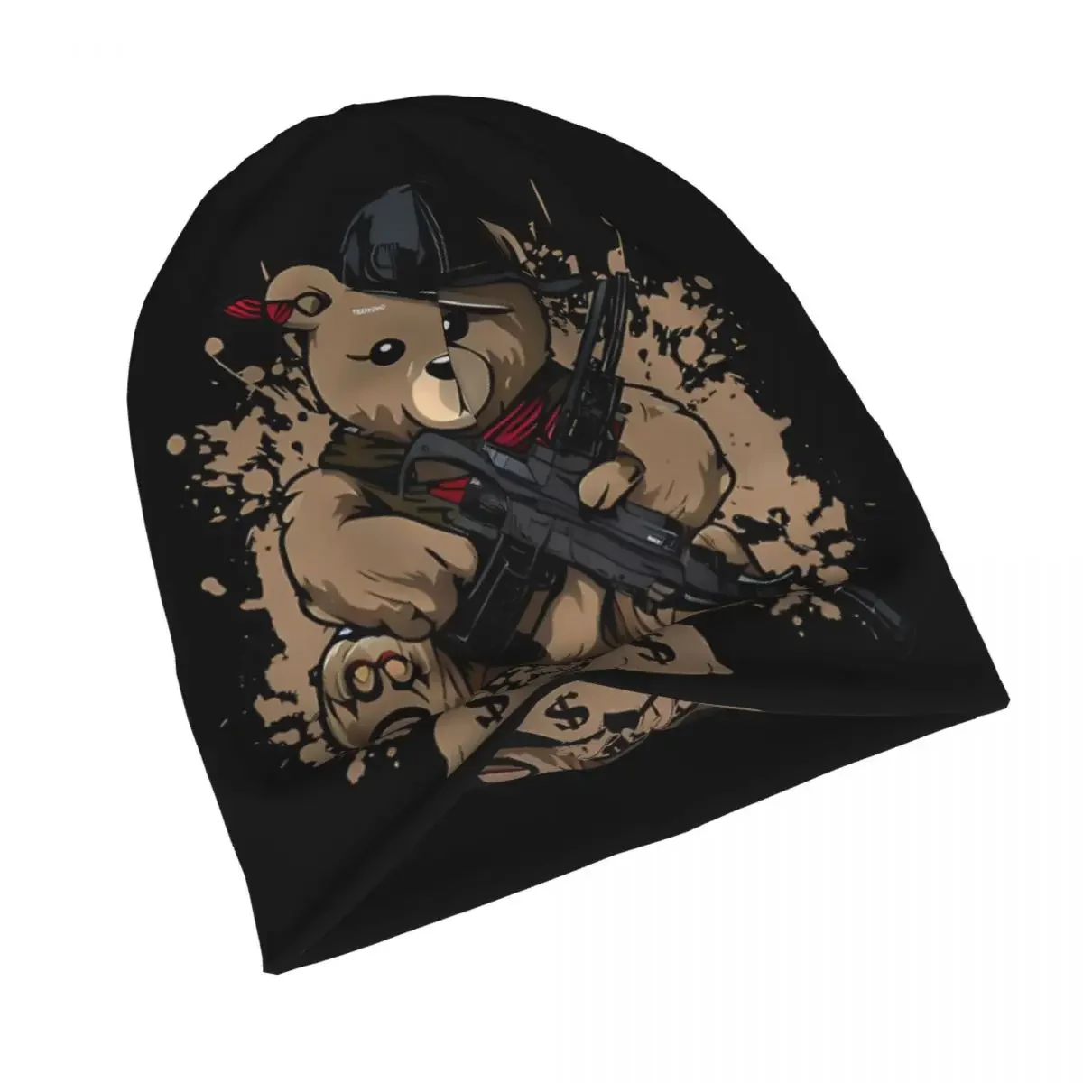 Teddy Bear Skullies Beanies Fashion Hats Evil Gang Thin Bonnet Special Caps Men Women's Earmuffs