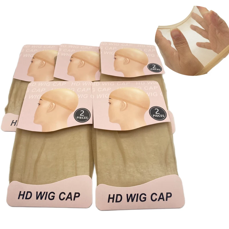 Grosir 20 buah topi Wig tipis HD-topi Wig transparan dan tidak terlihat untuk Wig HD-aksesori Wig